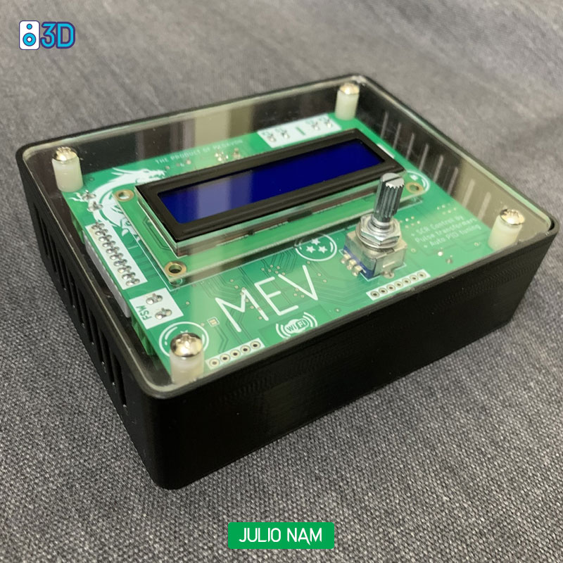 Box đựng mạch timer hàn cell pin màu đen