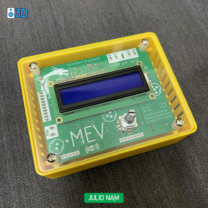 Box đựng mạch timer hàn cell pin màu vàng V6 MYMY
